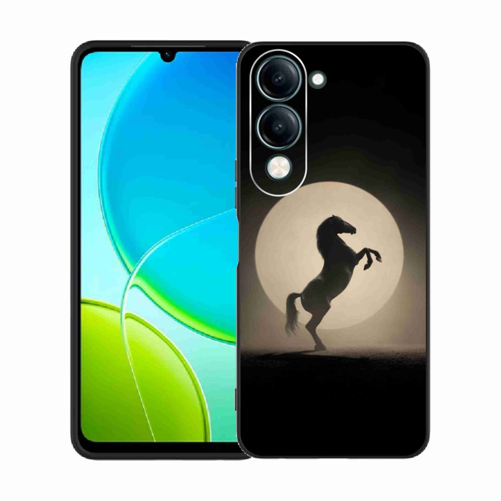 Gelový kryt mmCase na Vivo Y29S 5G - kůň v siluetě