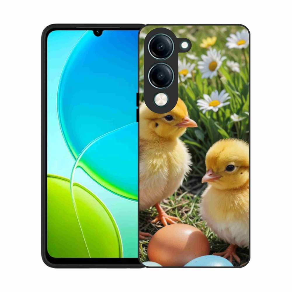 Gelový kryt mmCase na Vivo Y29S 5G - kuřátka