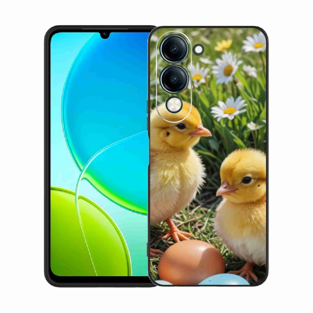 Gelový kryt mmCase na Vivo Y29S 5G - kuřátka