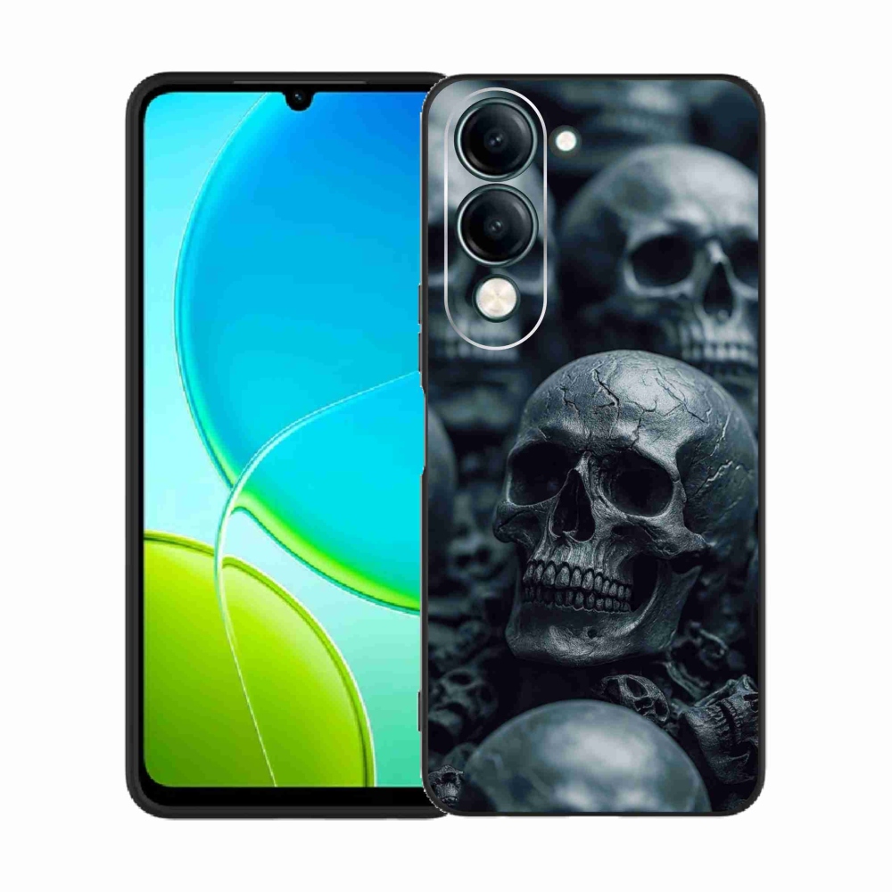 Gelový kryt mmCase na Vivo Y29S 5G - lebka 2