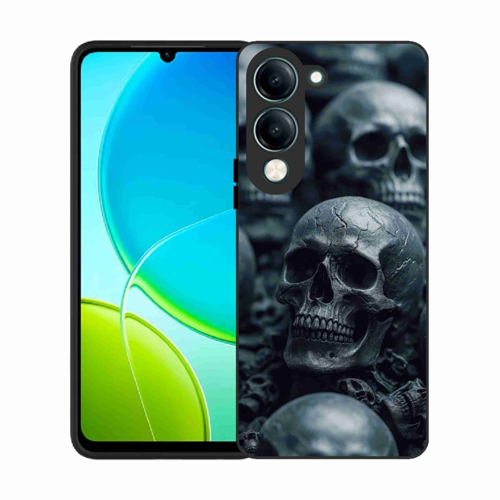 Gelový kryt mmCase na Vivo Y29S 5G - lebka 2