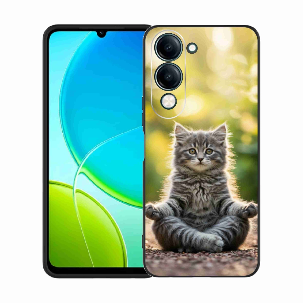 Gelový kryt mmCase na Vivo Y29S 5G - meditující kotě