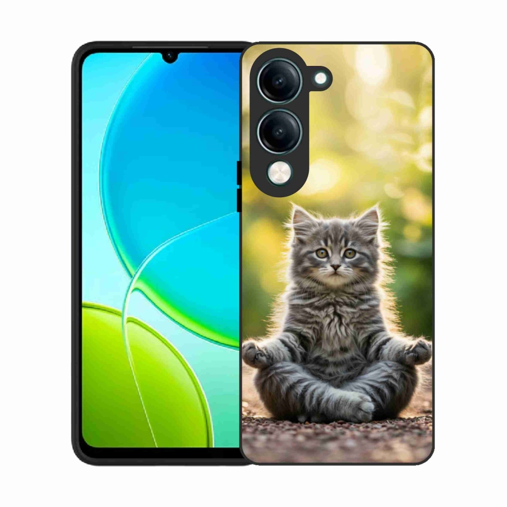 Gelový kryt mmCase na Vivo Y29S 5G - meditující kotě
