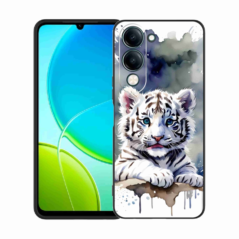 Gelový kryt mmCase na Vivo Y29S 5G - mládě bílého tygra