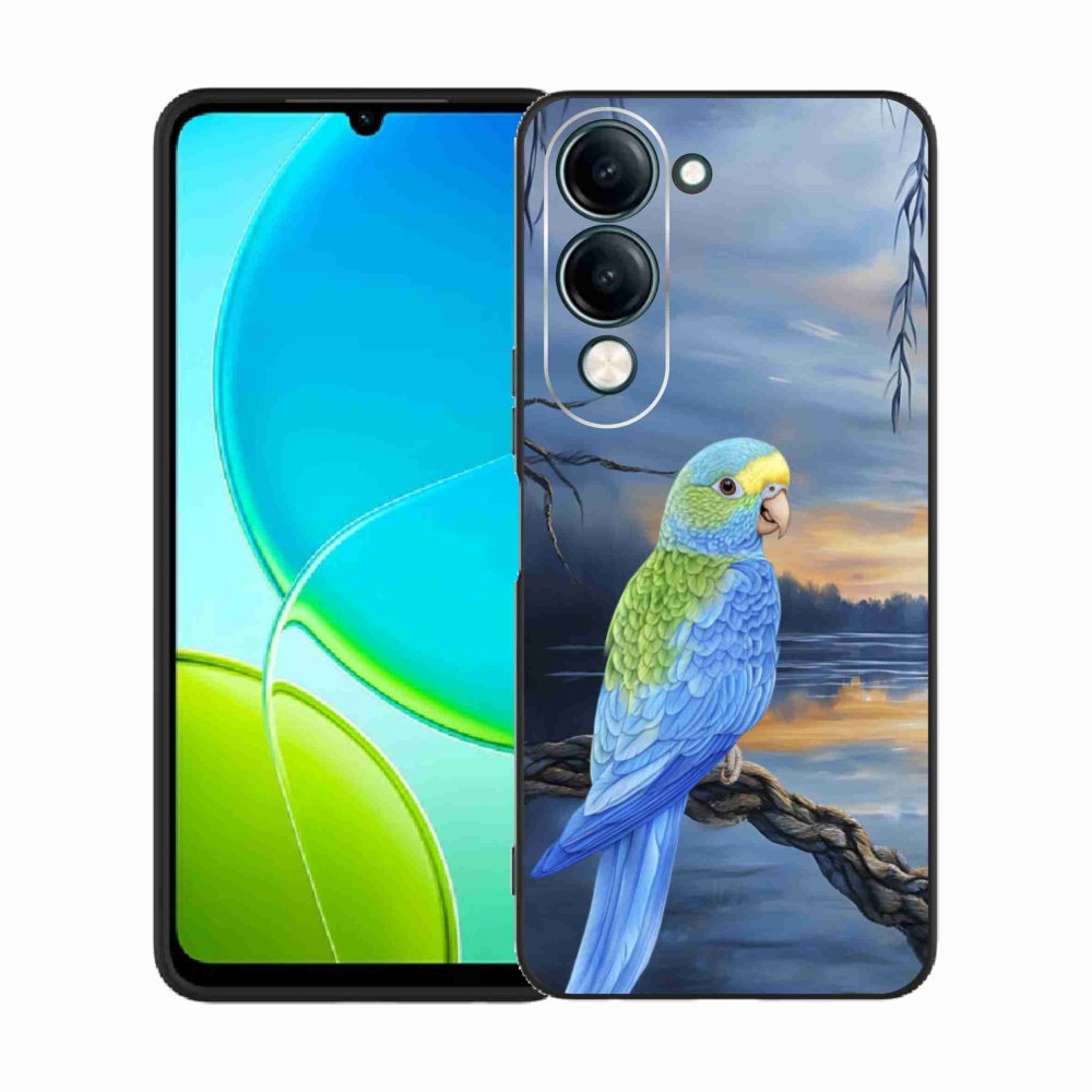Gelový kryt mmCase na Vivo Y29S 5G - modrý papoušek