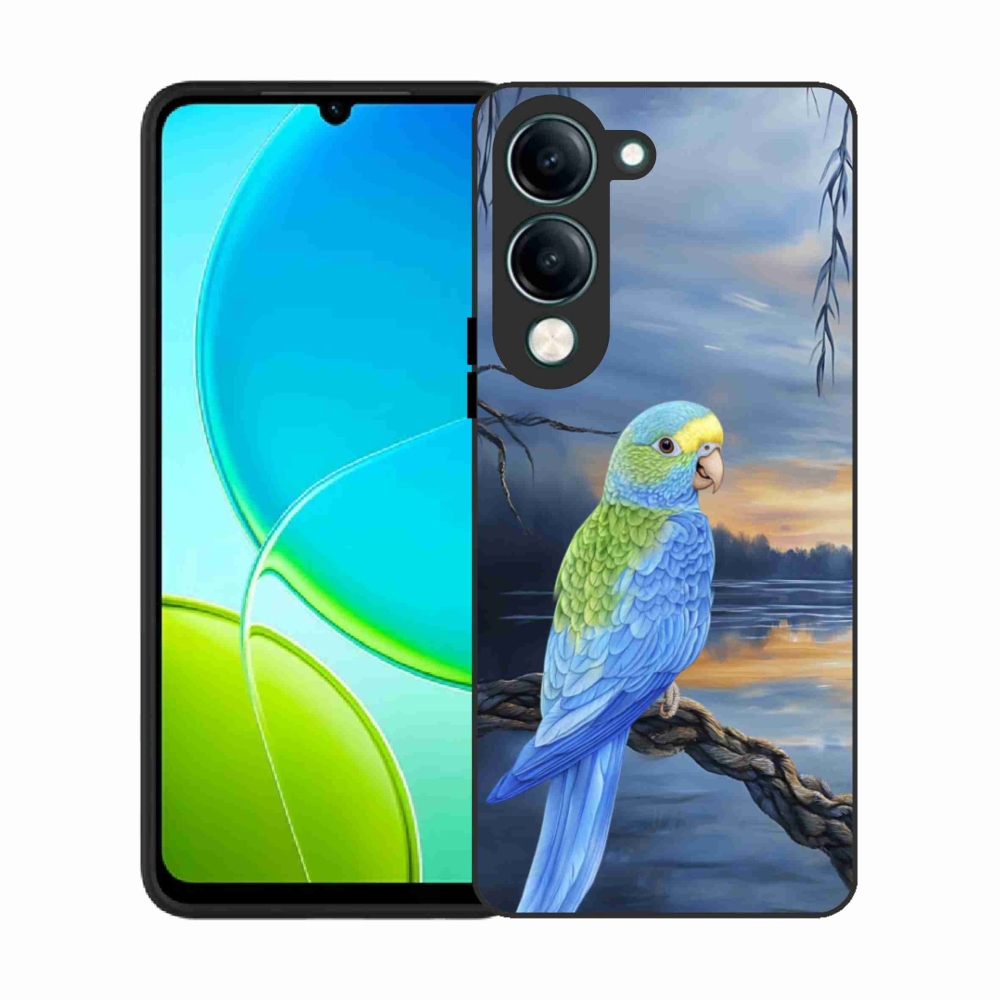 Gelový kryt mmCase na Vivo Y29S 5G - modrý papoušek