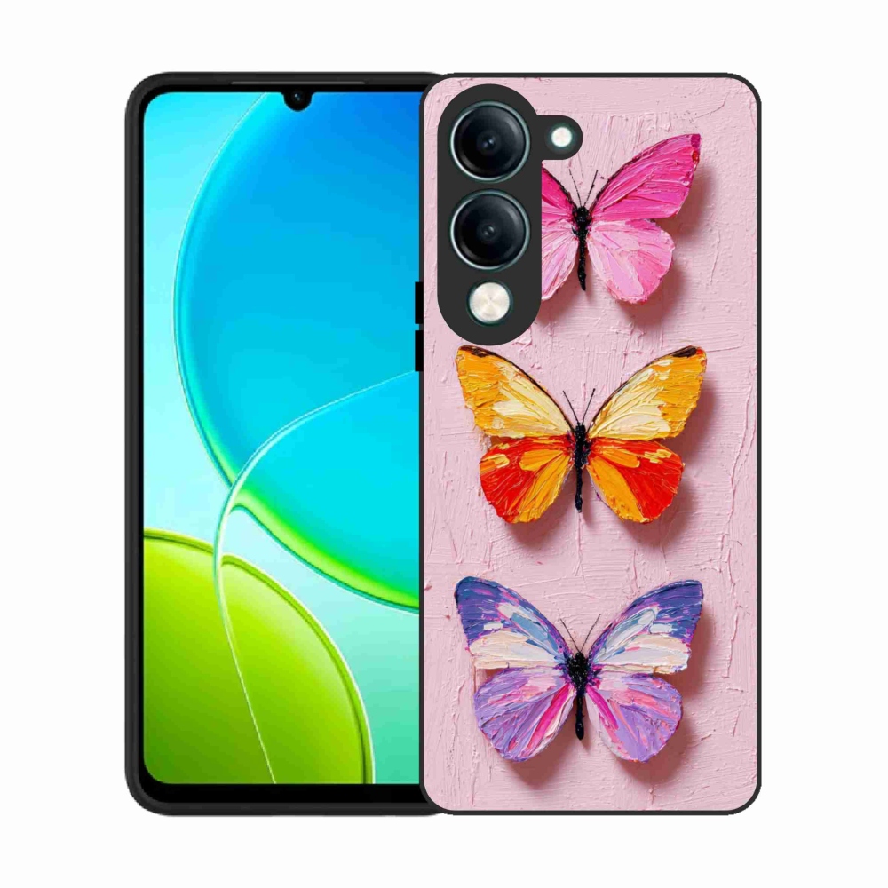 Gelový kryt mmCase na Vivo Y29S 5G - motýlí trojice