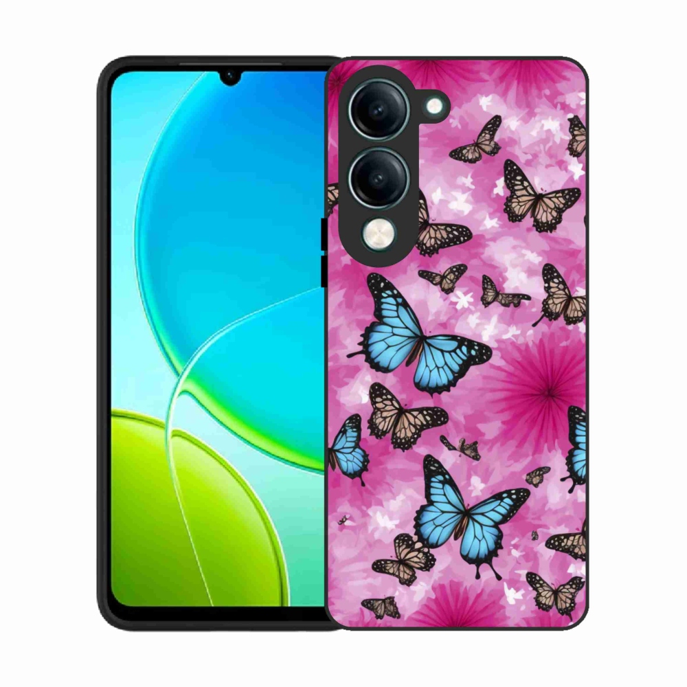 Gelový kryt mmCase na Vivo Y29S 5G - motýlí zahrada