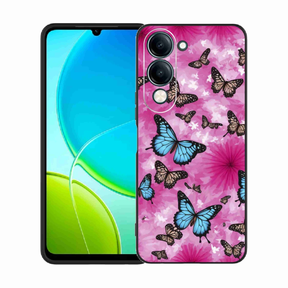 Gelový kryt mmCase na Vivo Y29S 5G - motýlí zahrada