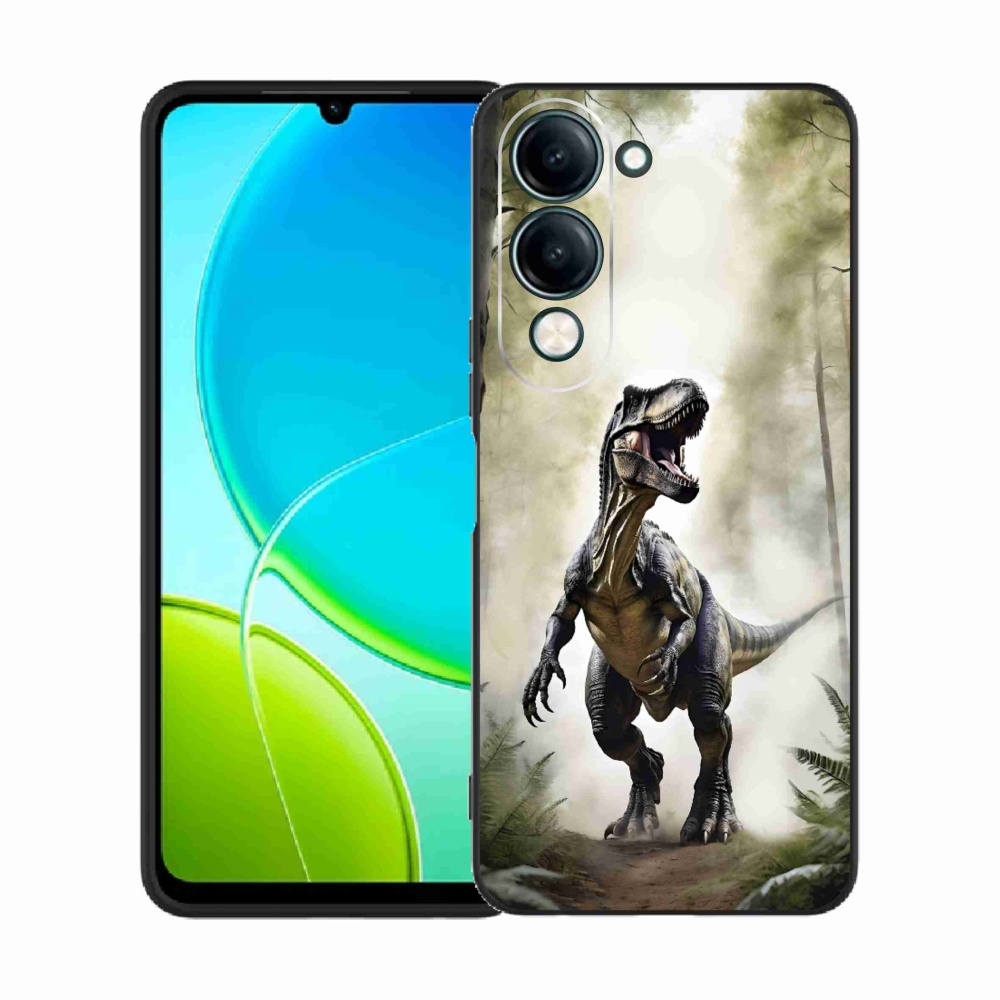 Gelový kryt mmCase na Vivo Y29S 5G - naštvaný T-Rex