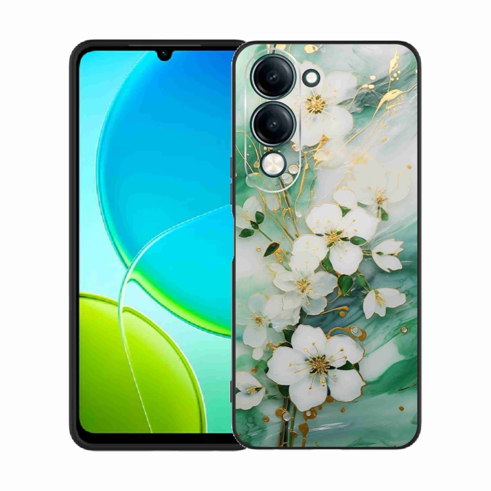 Gelový kryt mmCase na Vivo Y29S 5G - něžné květy