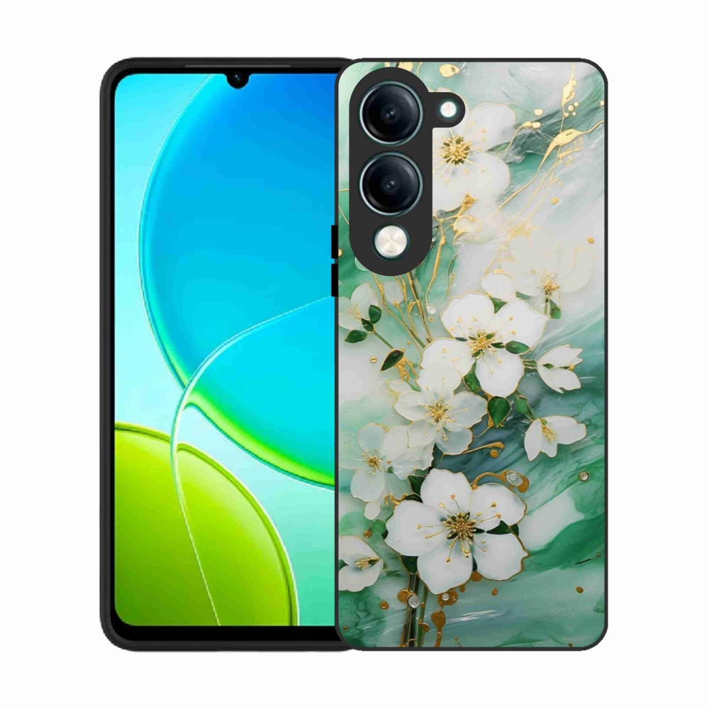 Gelový kryt mmCase na Vivo Y29S 5G - něžné květy