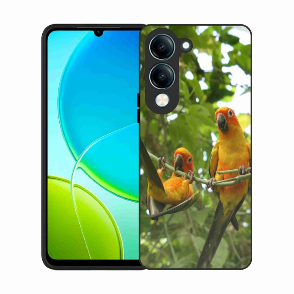 Gelový kryt mmCase na Vivo Y29S 5G - papoušci aratingy
