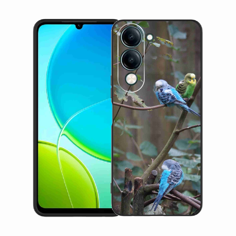 Gelový kryt mmCase na Vivo Y29S 5G - papoušci na větvi