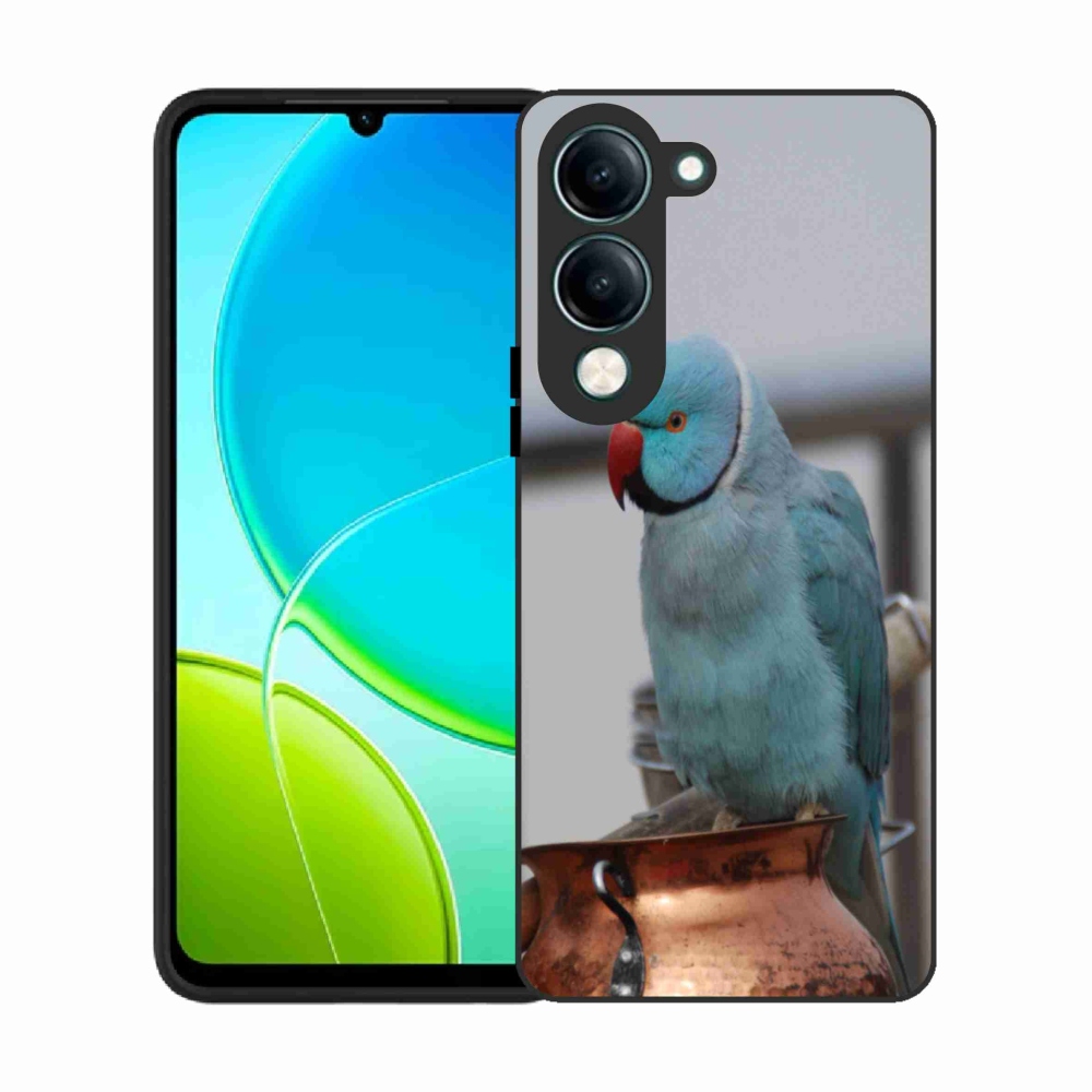 Gelový kryt mmCase na Vivo Y29S 5G - papoušek alexandr modrý