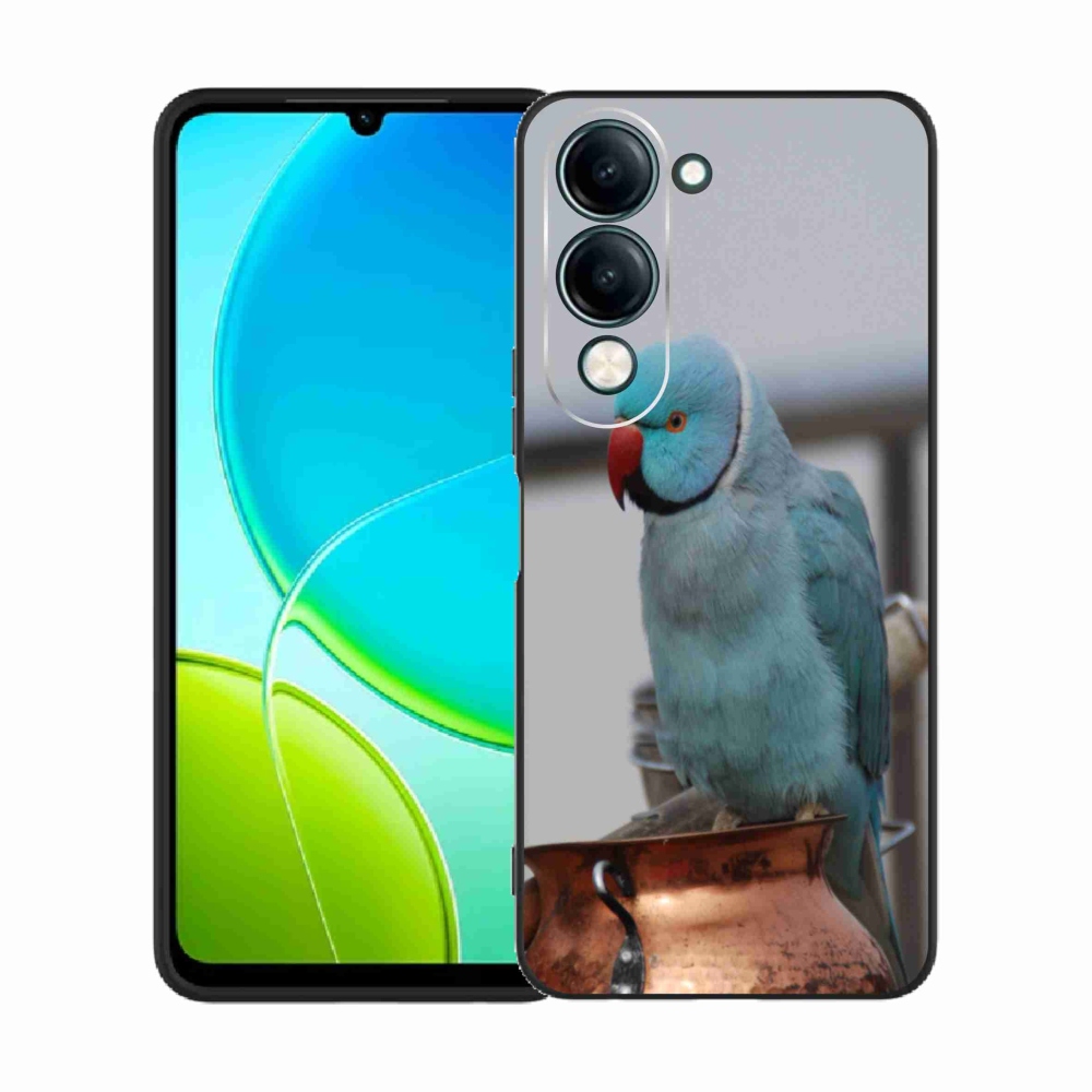Gelový kryt mmCase na Vivo Y29S 5G - papoušek alexandr modrý