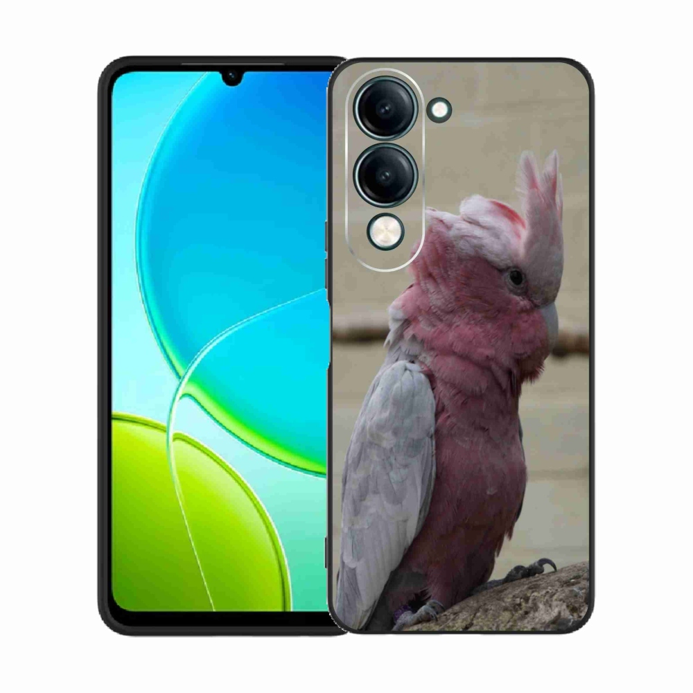 Gelový kryt mmCase na Vivo Y29S 5G - papoušek kakadu růžový