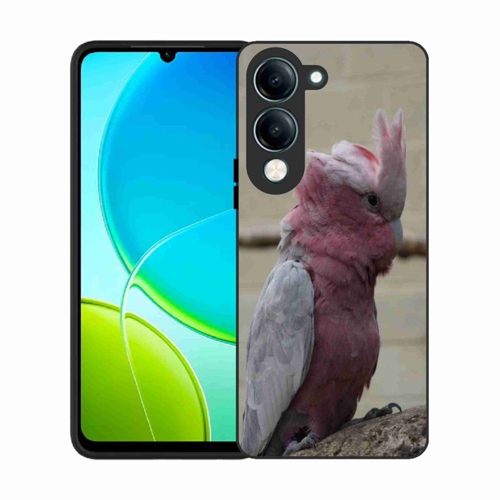 Gelový kryt mmCase na Vivo Y29S 5G - papoušek kakadu růžový