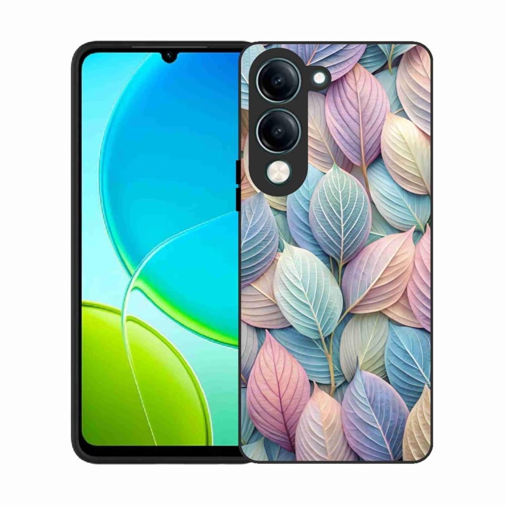 Gelový kryt mmCase na Vivo Y29S 5G - pastelové listy