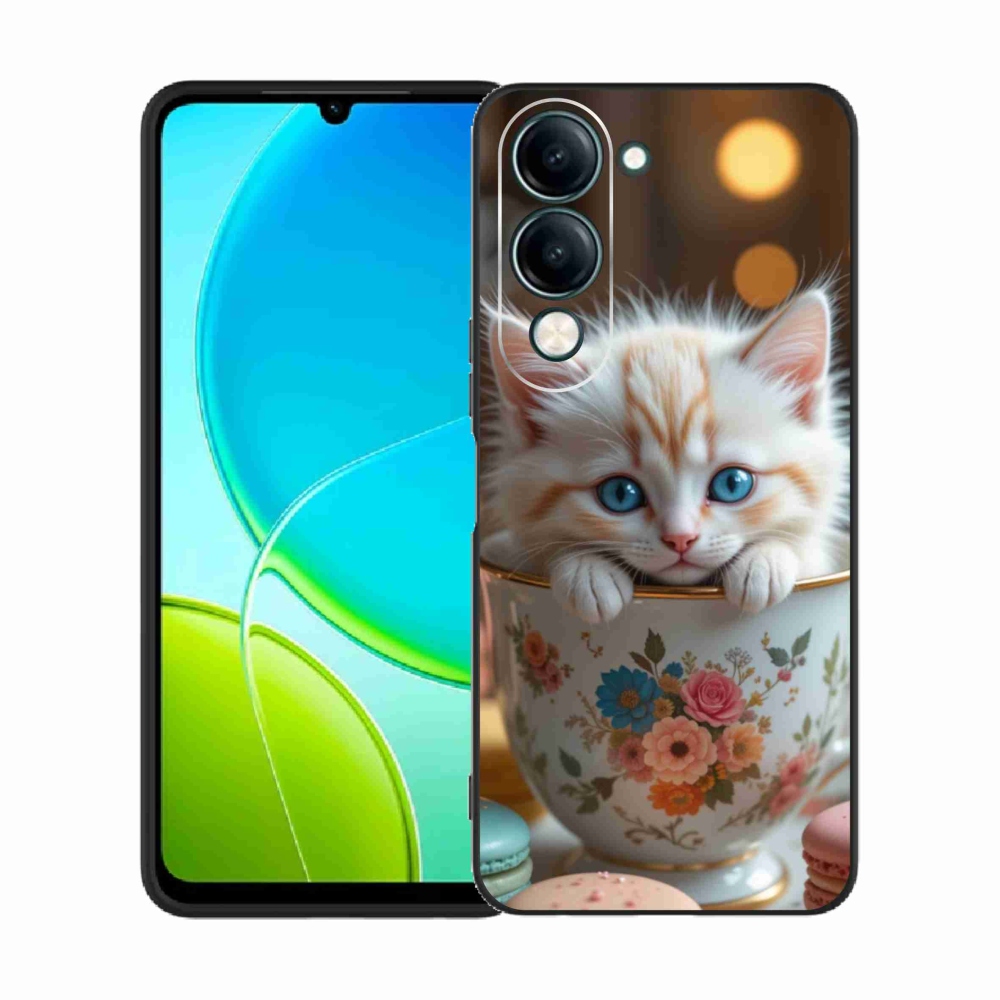Gelový kryt mmCase na Vivo Y29S 5G - roztomilé kotě 6