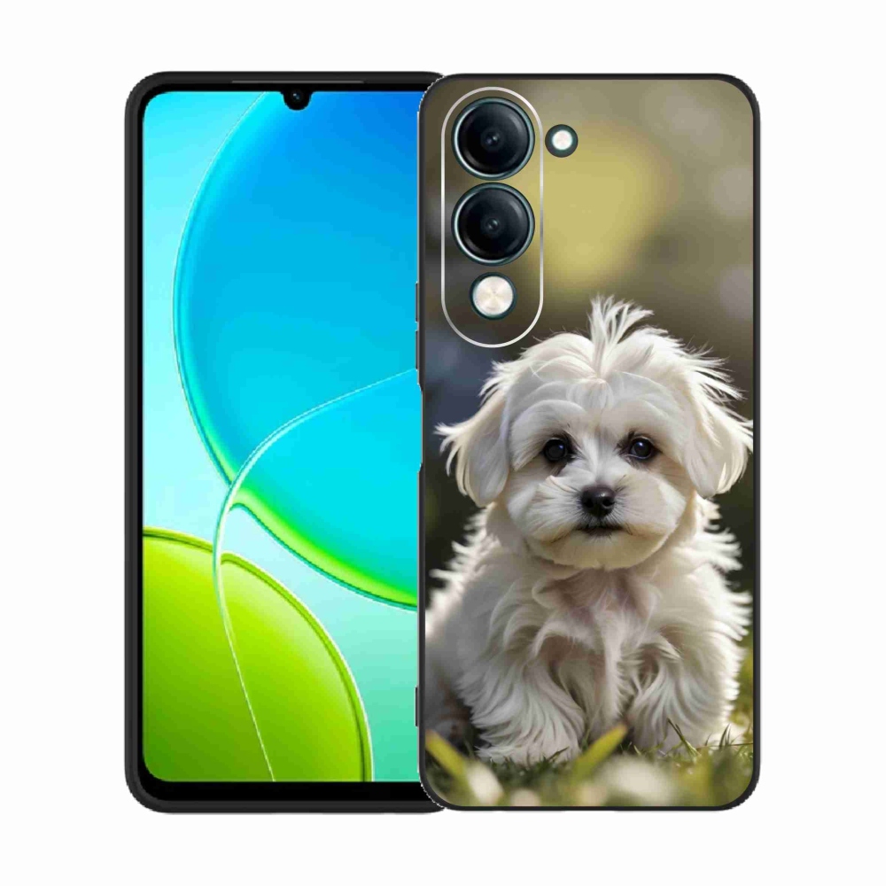 Gelový kryt mmCase na Vivo Y29S 5G - roztomilý maltézský psík