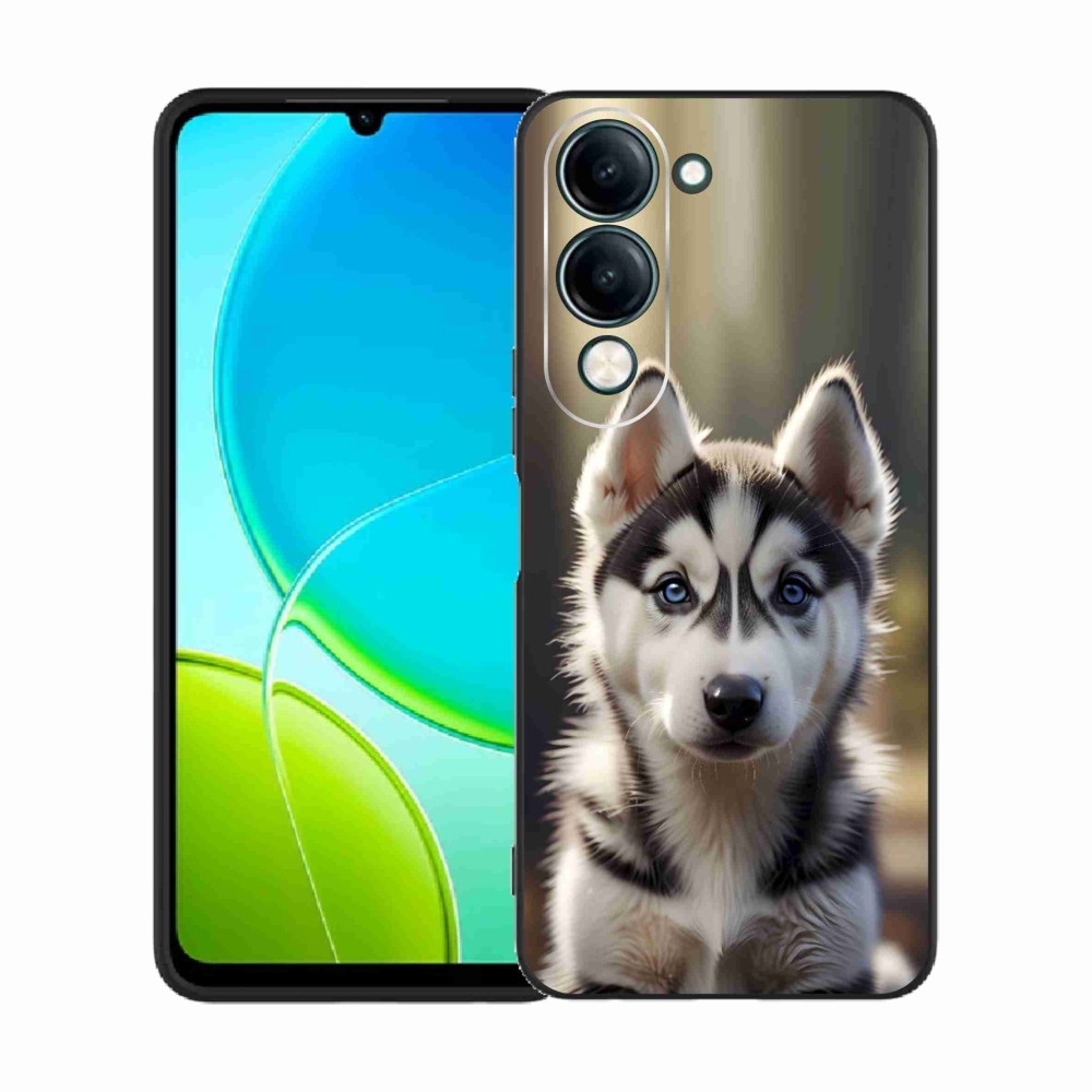 Gelový kryt mmCase na Vivo Y29S 5G - roztomilý sibiřský husky
