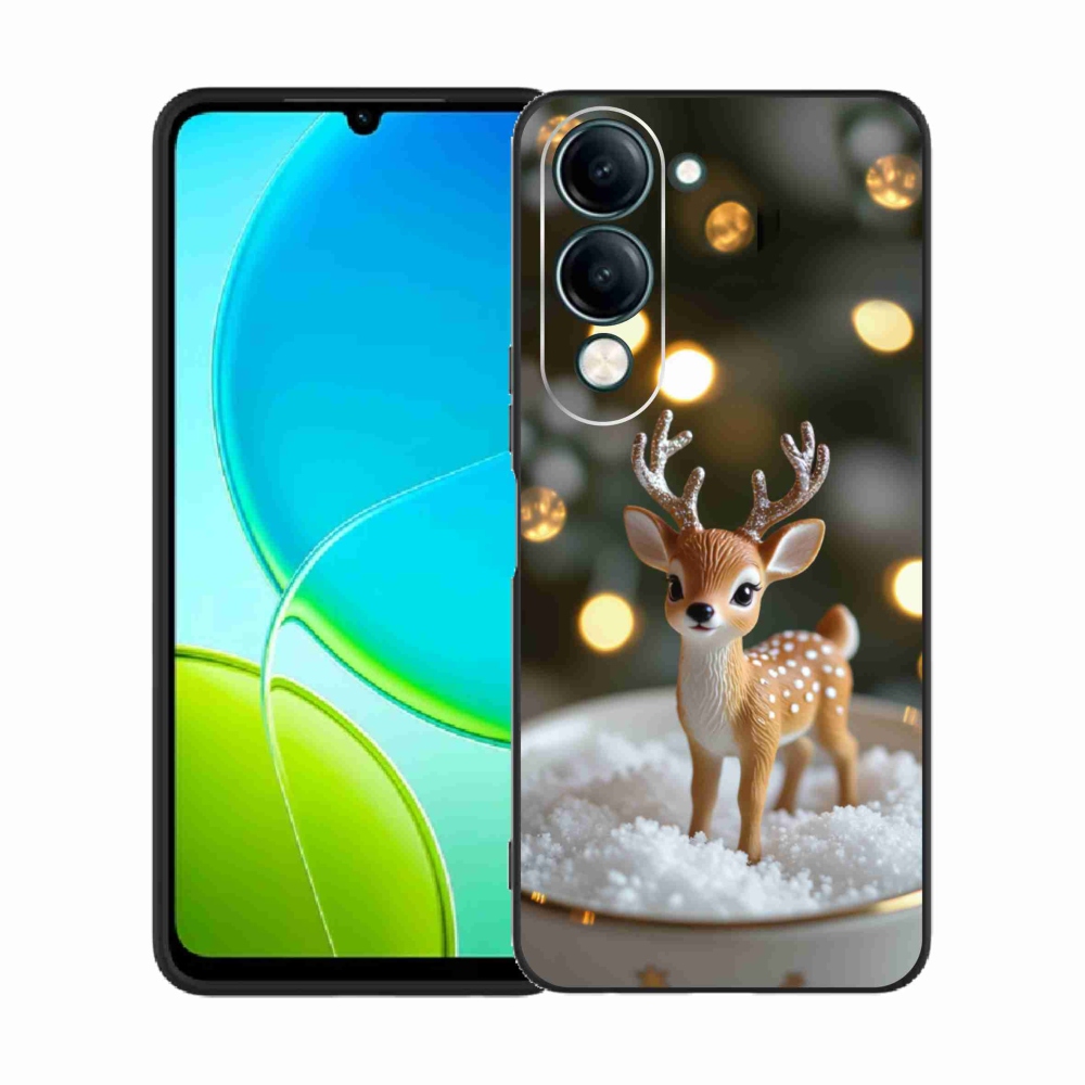 Gelový kryt mmCase na Vivo Y29S 5G - roztomilý vánoční jelen
