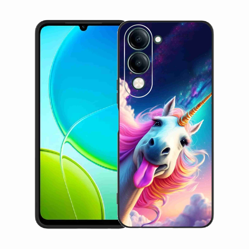 Gelový kryt mmCase na Vivo Y29S 5G - šílený jednorožec