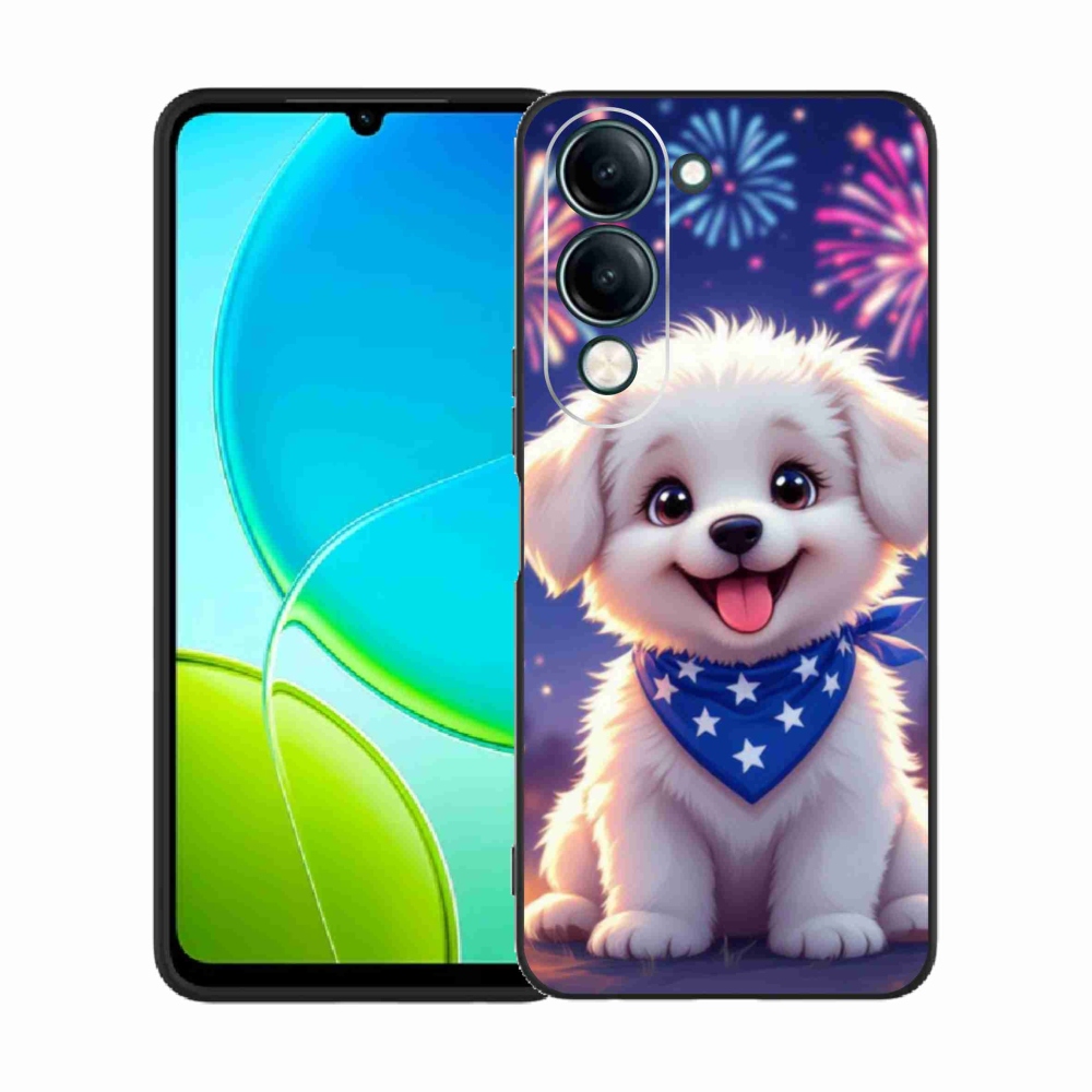 Gelový kryt mmCase na Vivo Y29S 5G - slavnostní štěně