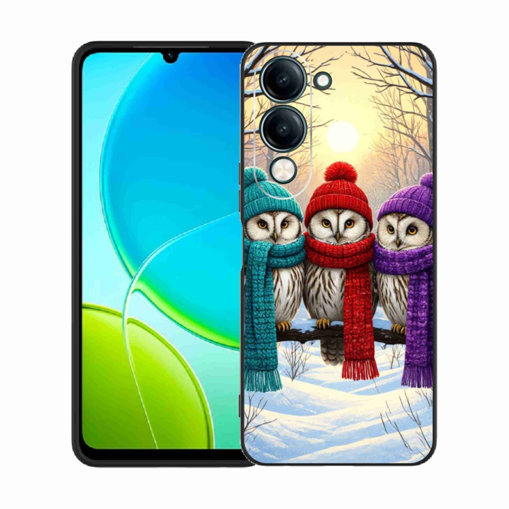 Gelový kryt mmCase na Vivo Y29S 5G - soví přátelé