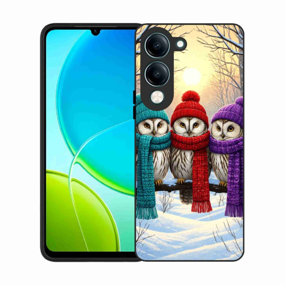 Gelový kryt mmCase na Vivo Y29S 5G - soví přátelé