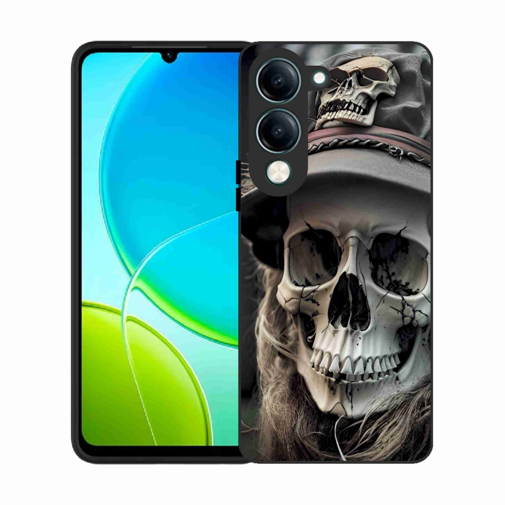 Gelový kryt mmCase na Vivo Y29S 5G - temná lebka
