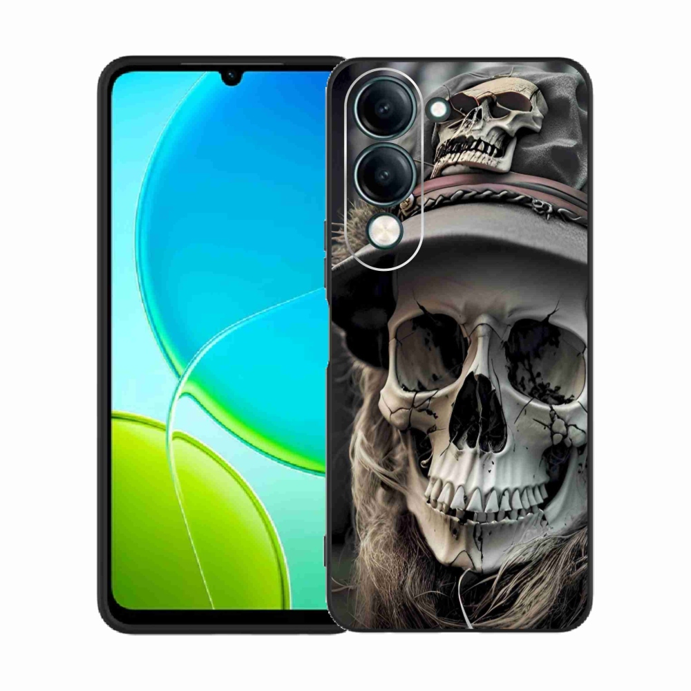 Gelový kryt mmCase na Vivo Y29S 5G - temná lebka