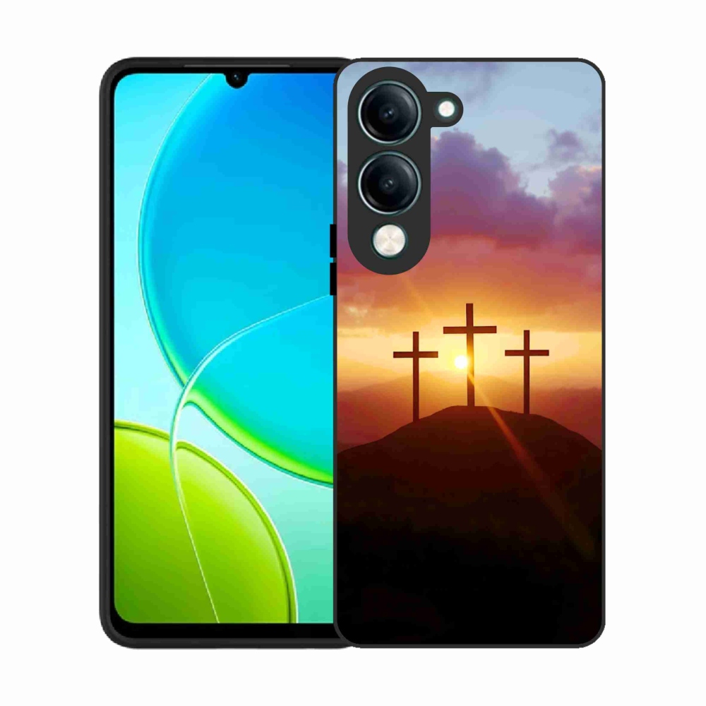 Gelový kryt mmCase na Vivo Y29S 5G - tři kříže