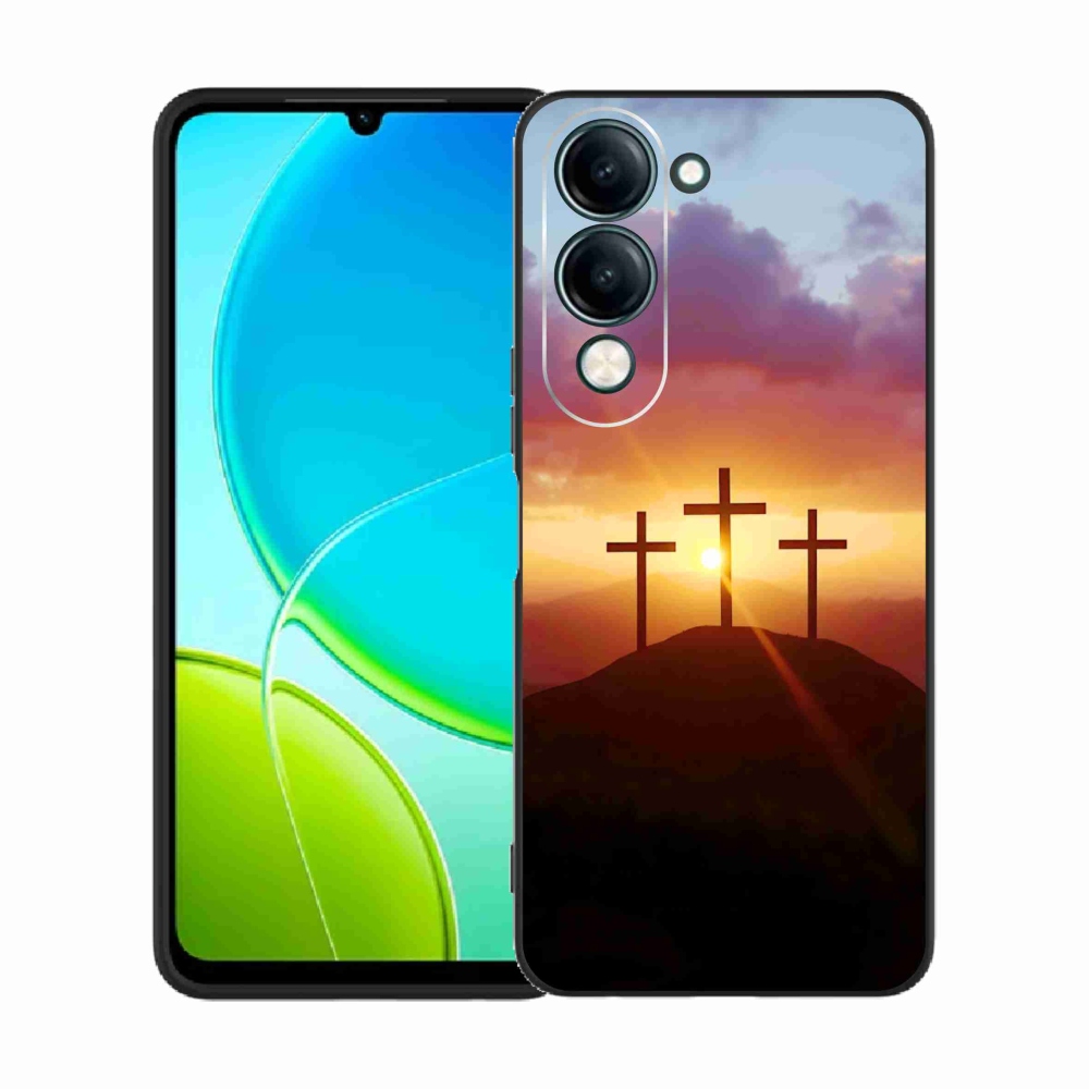 Gelový kryt mmCase na Vivo Y29S 5G - tři kříže