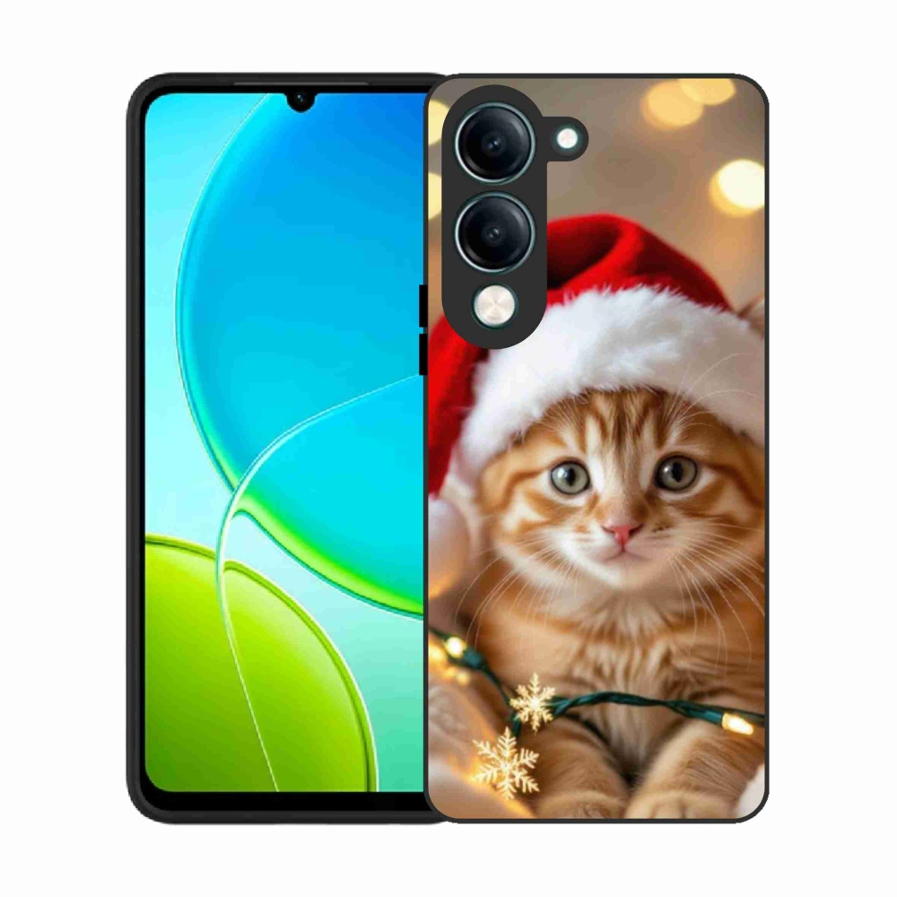 Gelový kryt mmCase na Vivo Y29S 5G - vánoční kotě