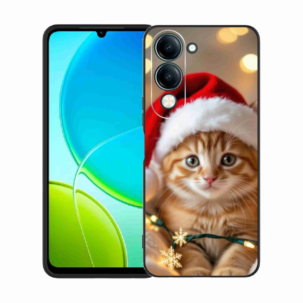 Gelový kryt mmCase na Vivo Y29S 5G - vánoční kotě