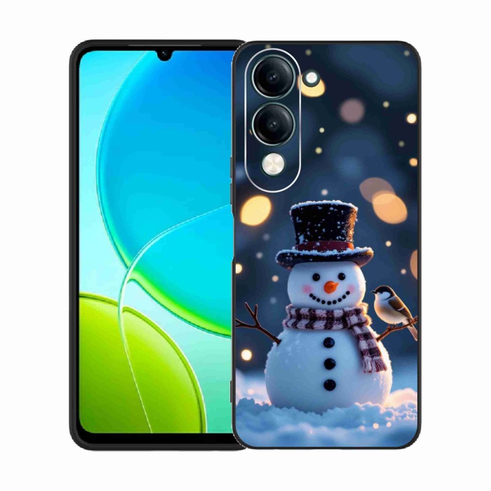 Gelový kryt mmCase na Vivo Y29S 5G - vánoční sněhulák