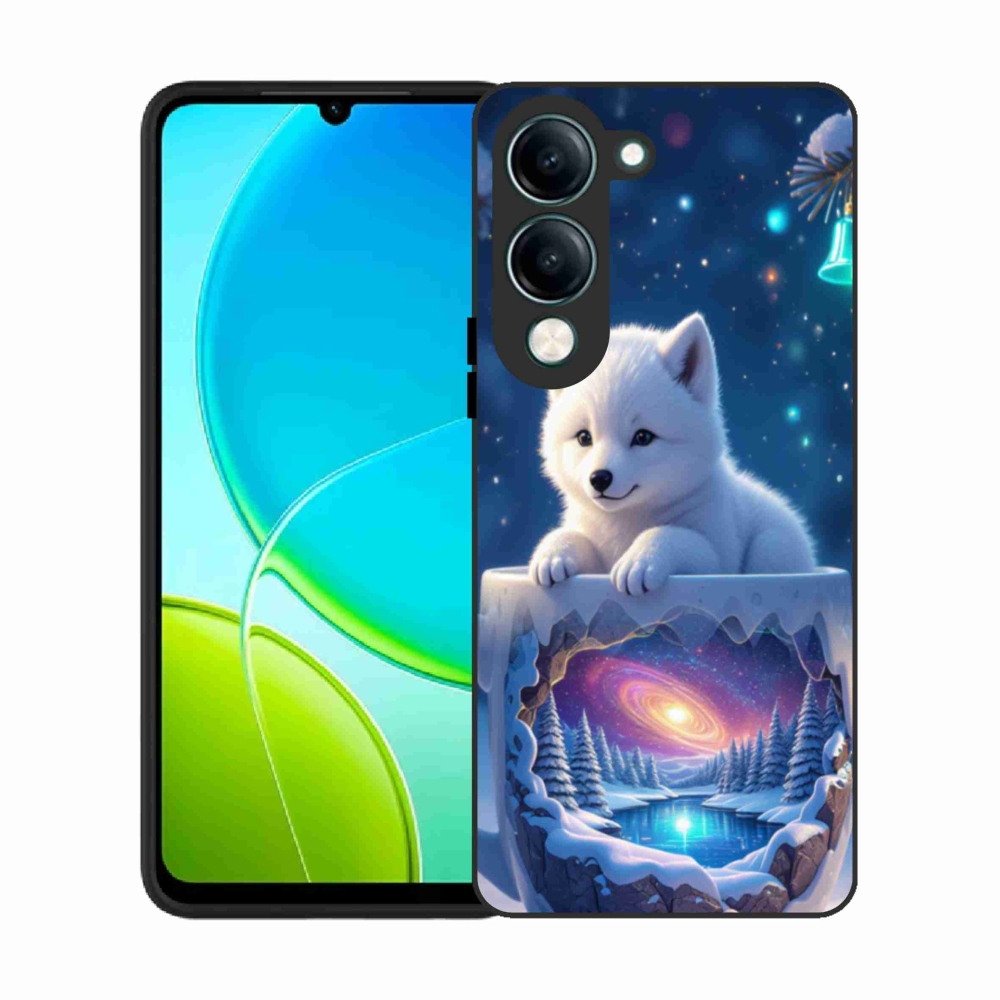 Gelový kryt mmCase na Vivo Y29S 5G - vánoční štěně