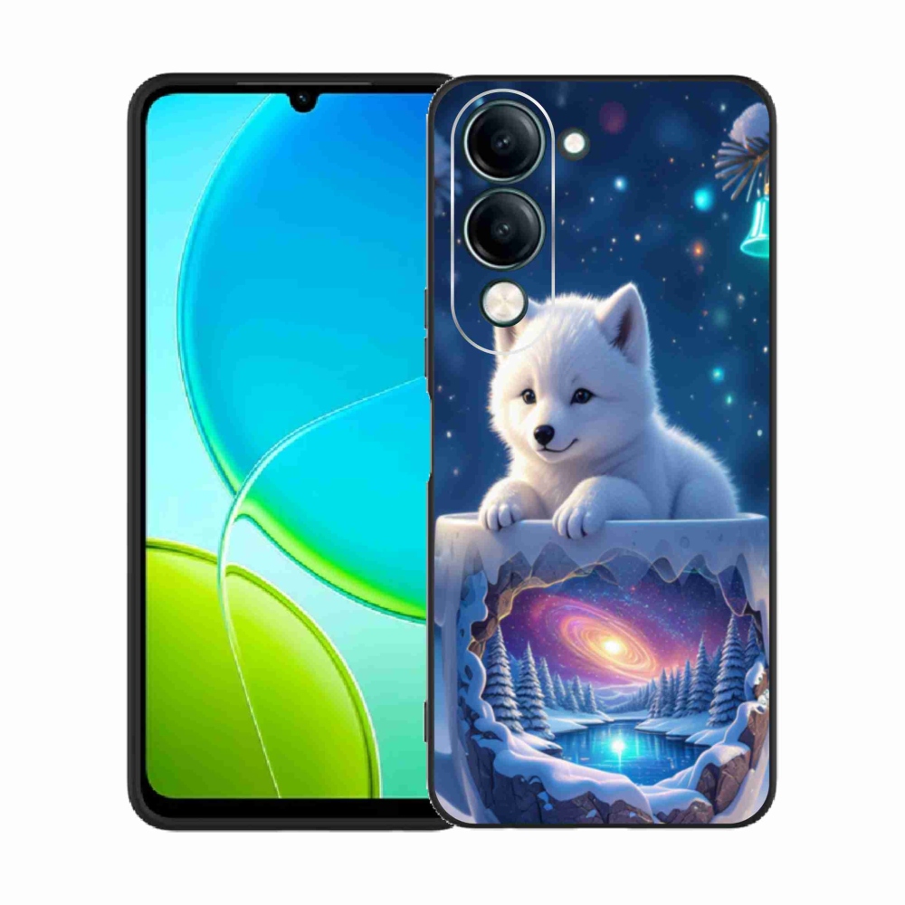 Gelový kryt mmCase na Vivo Y29S 5G - vánoční štěně