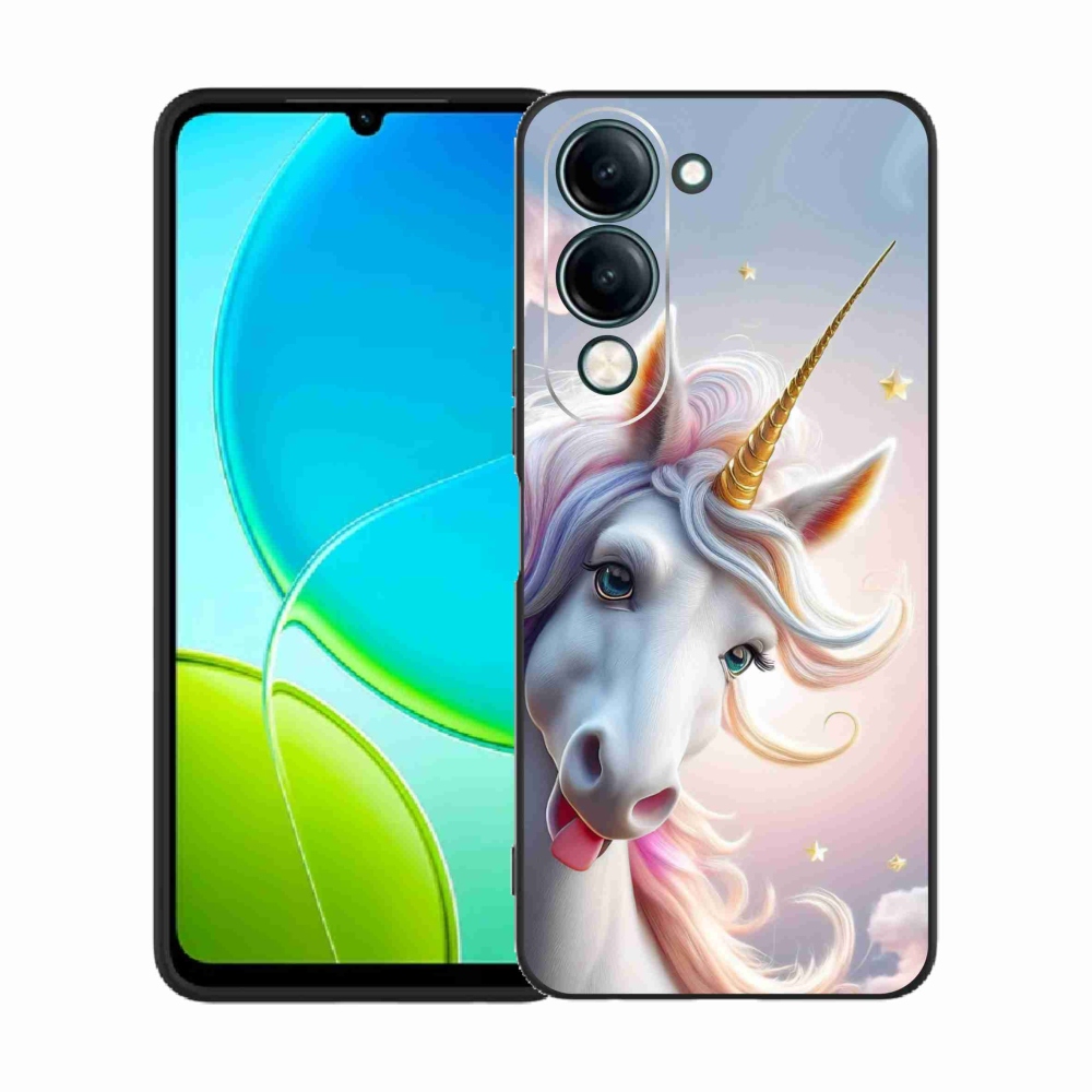 Gelový kryt mmCase na Vivo Y29S 5G - veselý jednorožec
