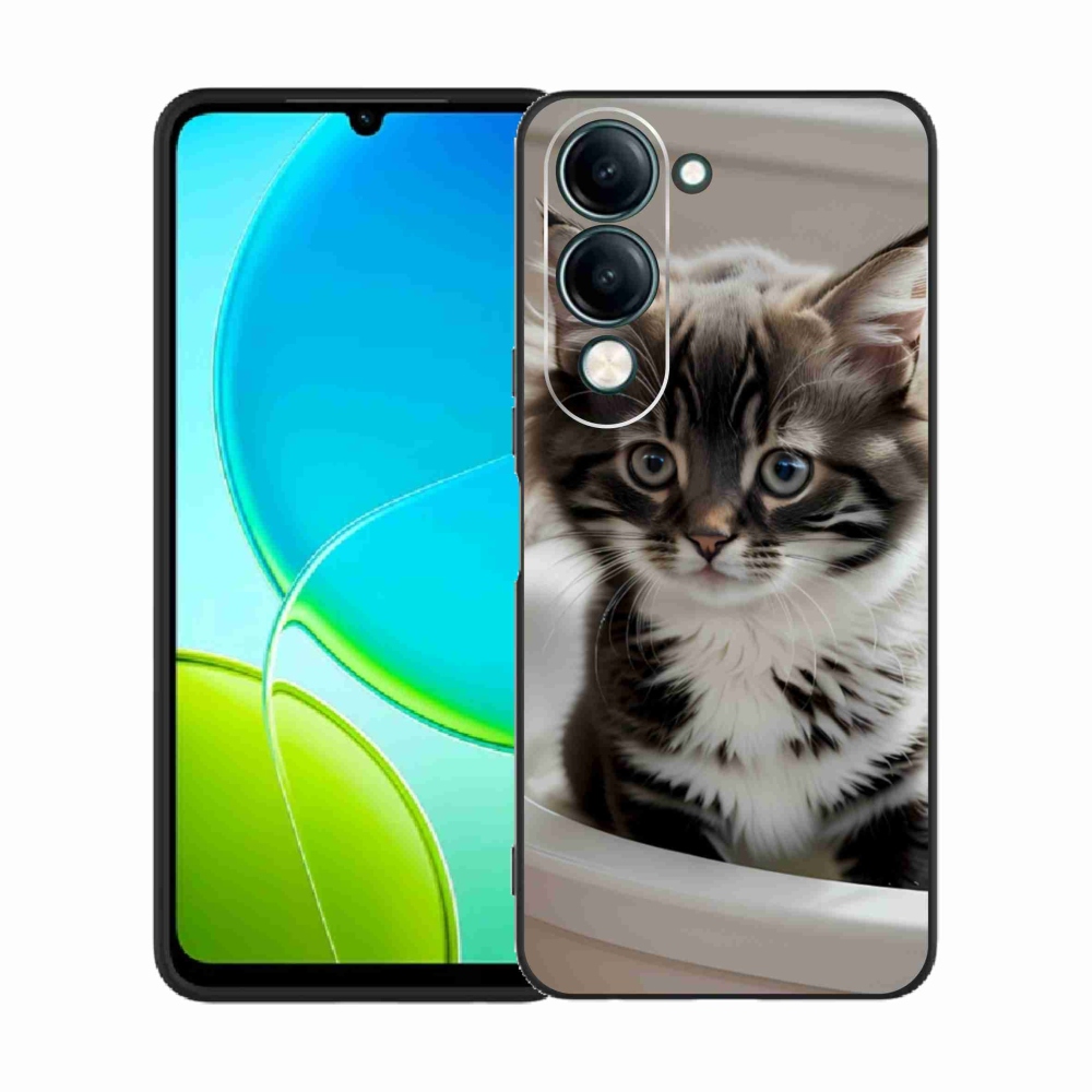 Gelový kryt mmCase na Vivo Y29S 5G - zvědavé kotě