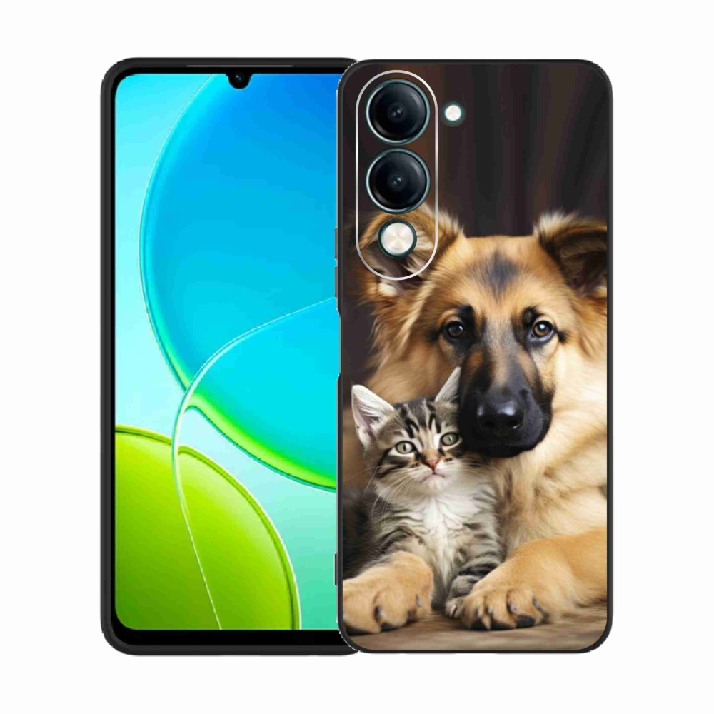 Gelový kryt mmCase na Vivo Y29S 5G - zvířecí přátelství