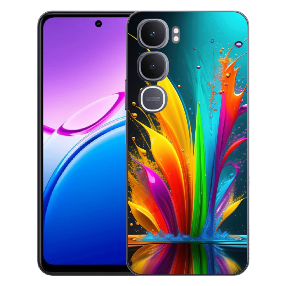 Gelový kryt mmCase na Vivo Y31 5G - abstraktní motiv 1