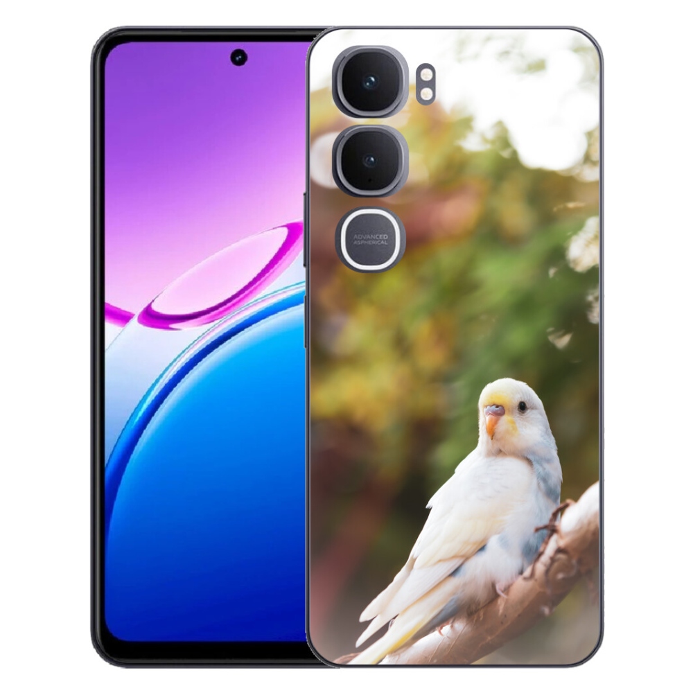 Gelový kryt mmCase na Vivo Y31 5G - andulka bílá