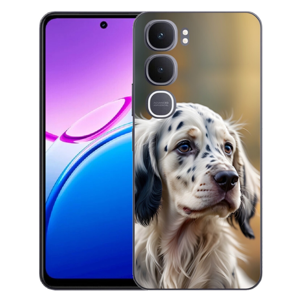 Gelový kryt mmCase na Vivo Y31 5G - anglický setr