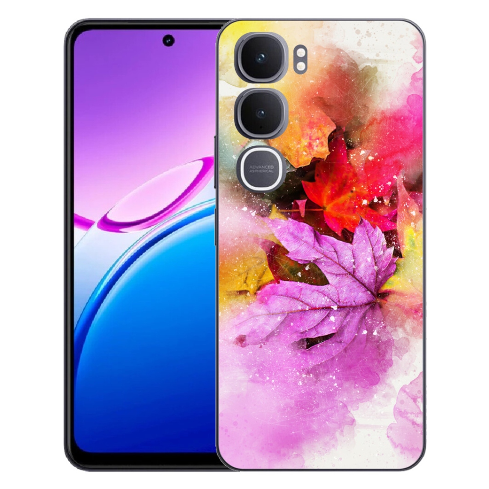 Gelový kryt mmCase na Vivo Y31 5G - barevné listy