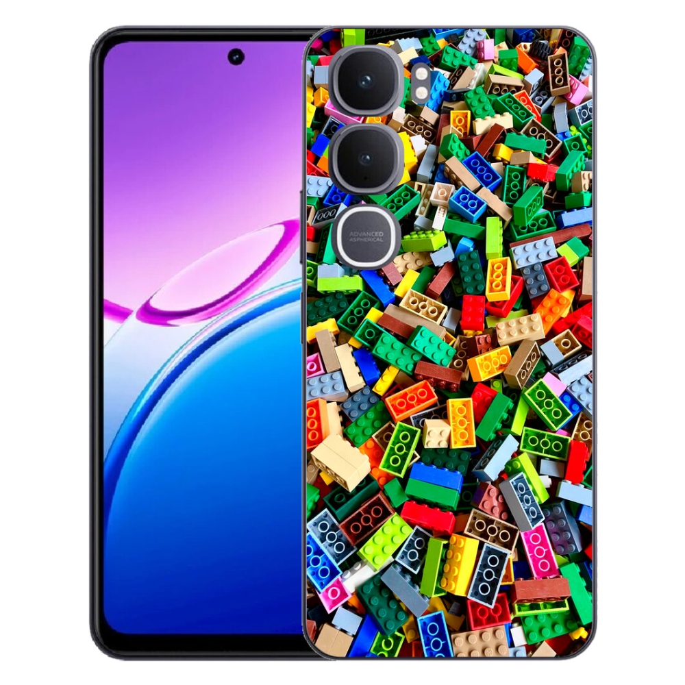 Gelový kryt mmCase na Vivo Y31 5G - barevné stavební kostky