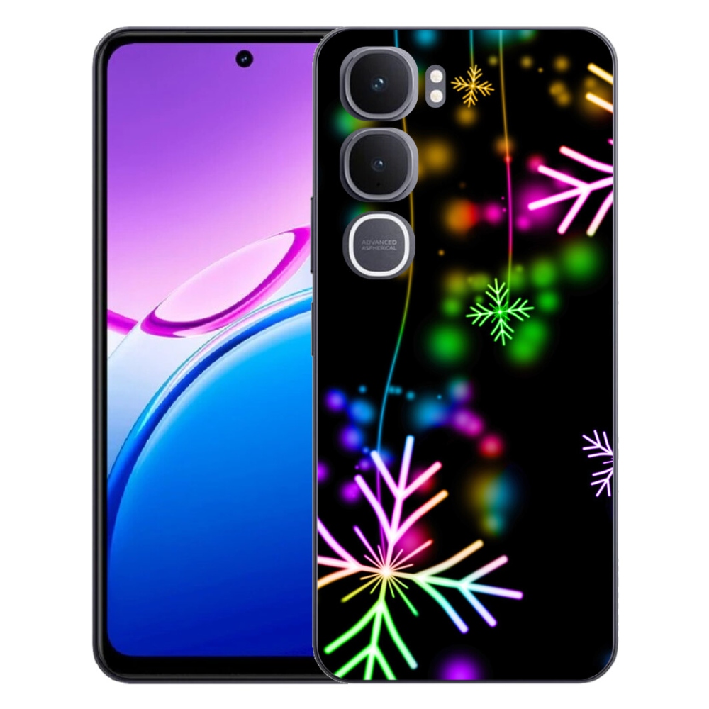 Gelový kryt mmCase na Vivo Y31 5G - barevné vločky