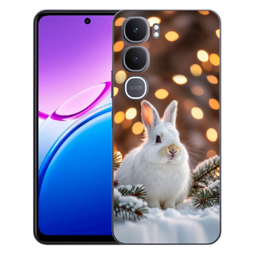 Gelový kryt mmCase na Vivo Y31 5G - bílý zajíc